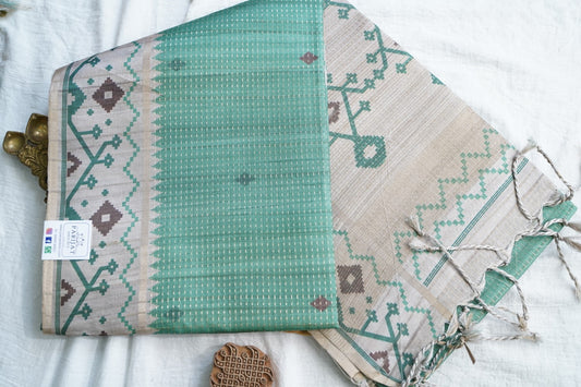 semi tussar saree PC18384