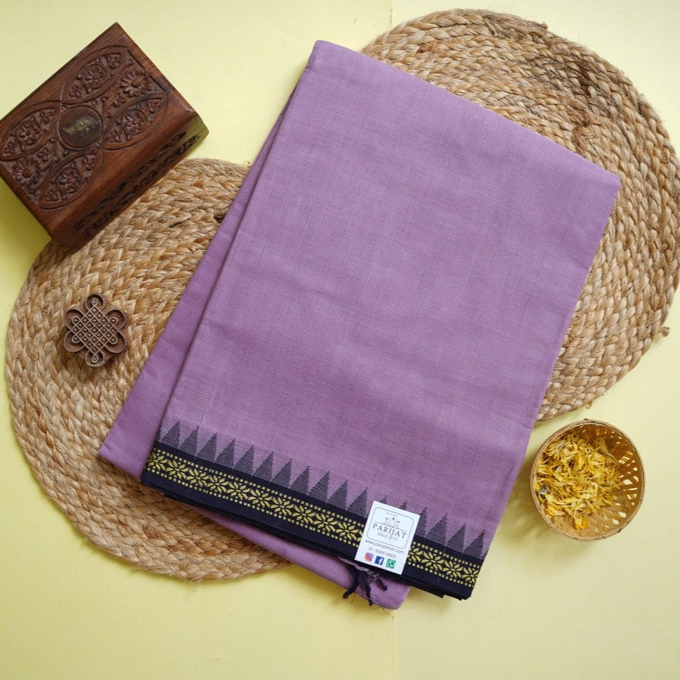 Purple Ponduru handloom Cotton Saree PC11657