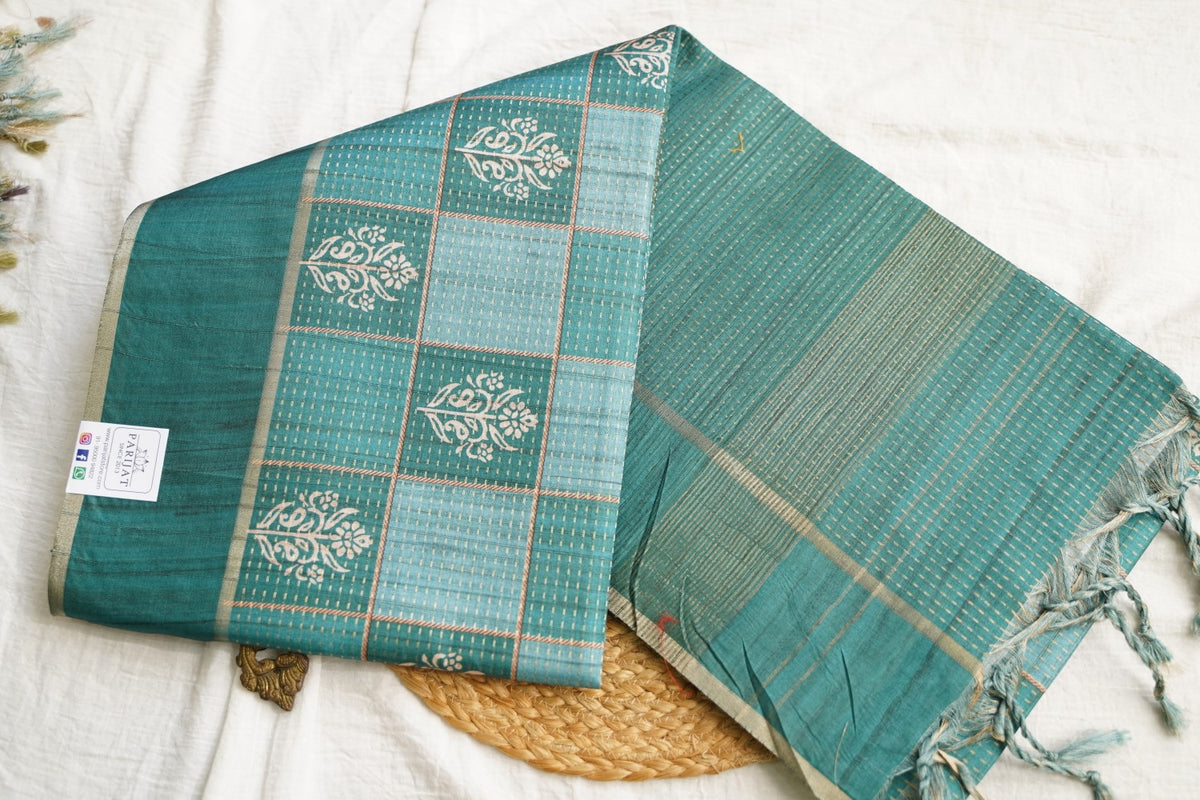semi tussar saree PC18379