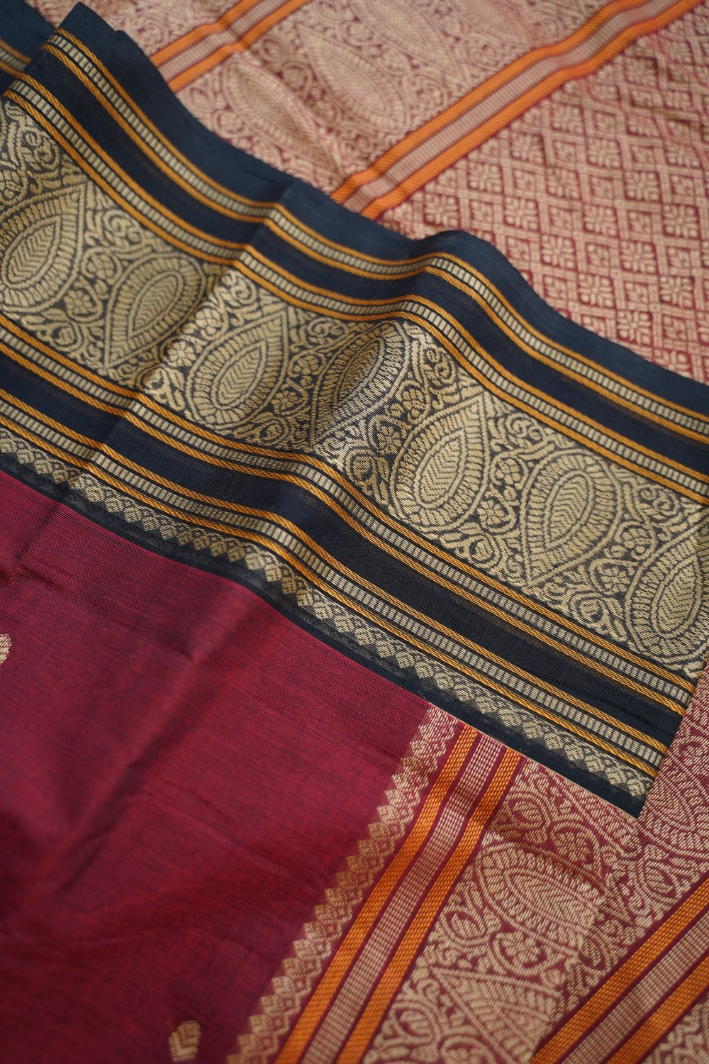 Kanchi handloom Cotton Saree PC17407