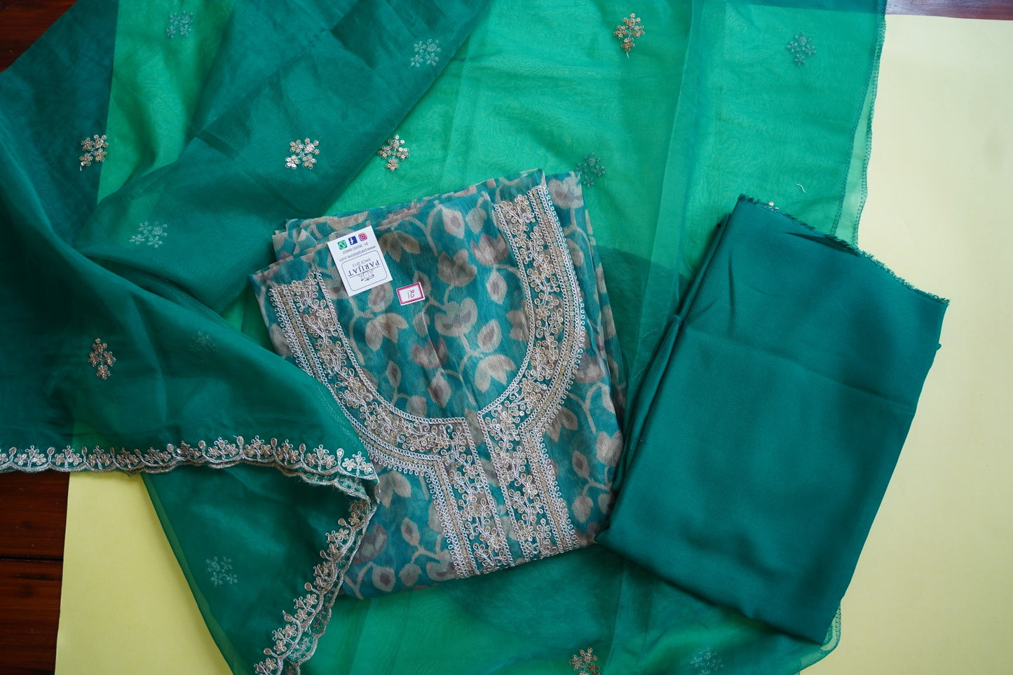 Silk Organza Salwar Material PC11615