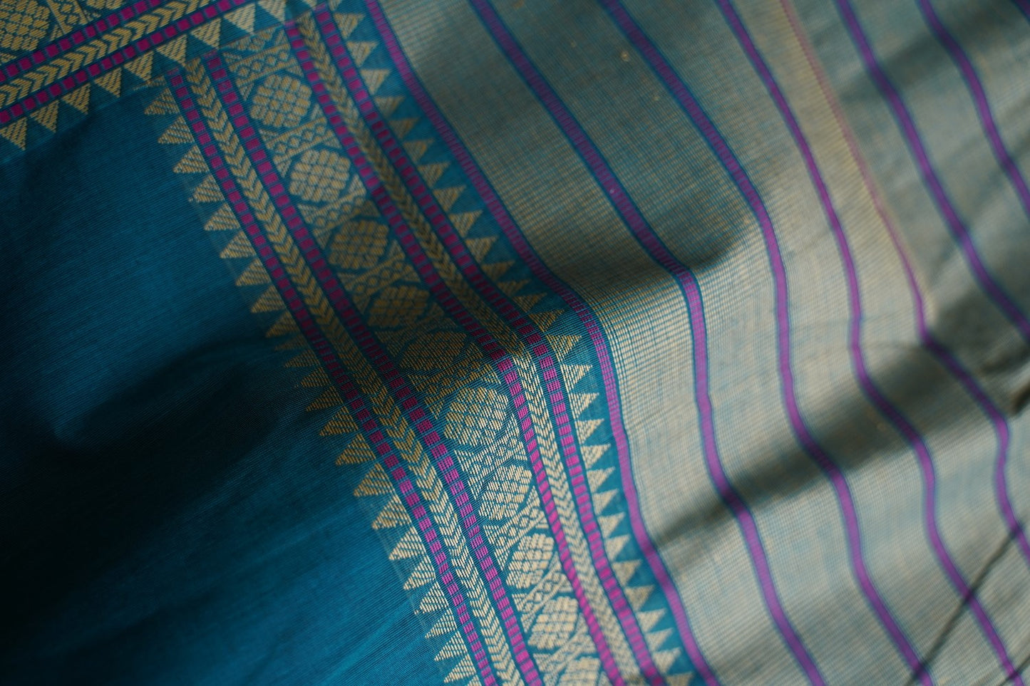 Kanchi handloom Cotton Saree PC17383