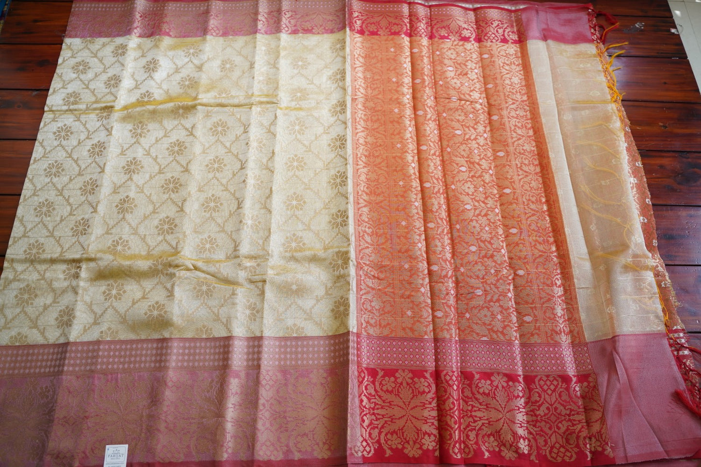 Golden Tissue Banarasi Silk Saree  PC11650