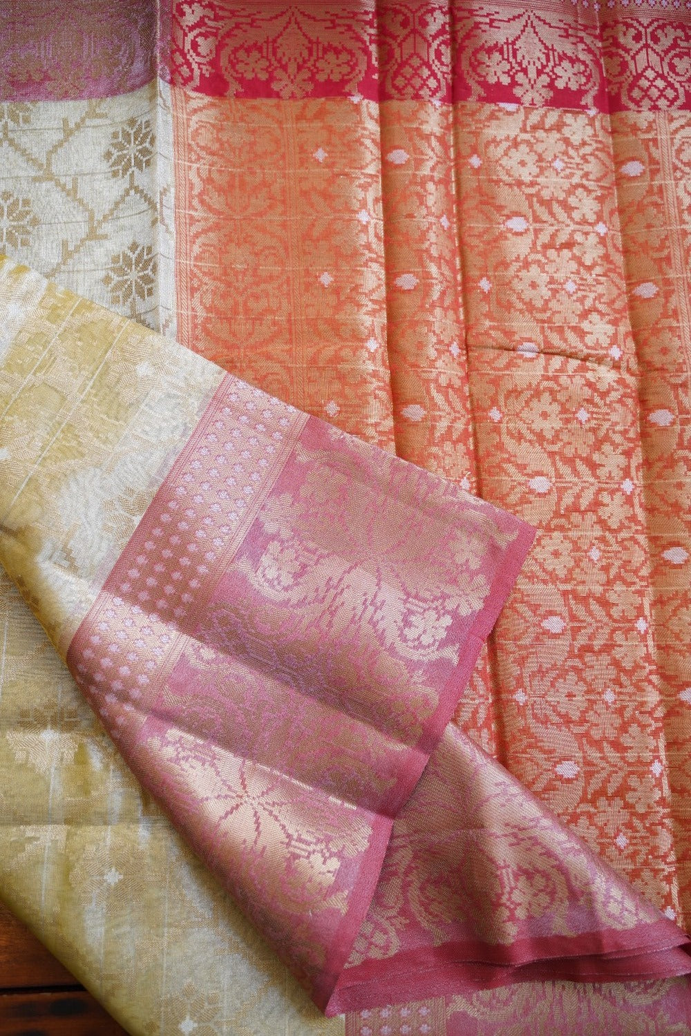 Golden Tissue Banarasi Silk Saree  PC11650