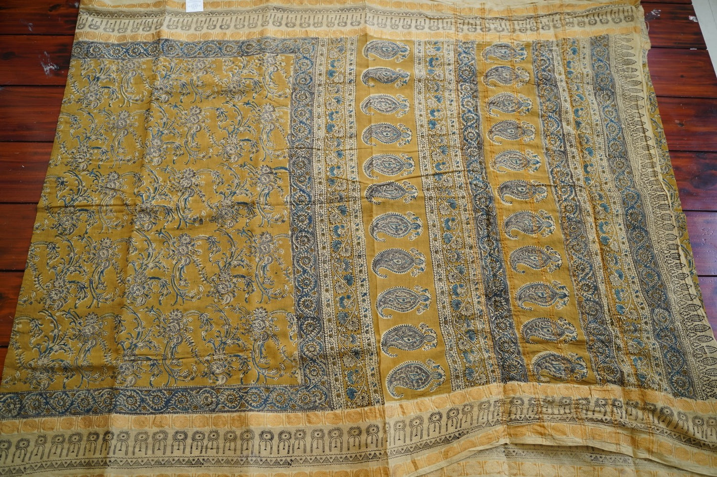 Kalamkari Organic Sungadi cotton saree (without blouse) PC11681