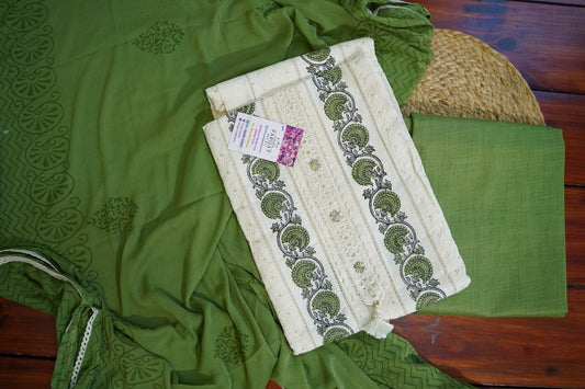 Chickankari cotton  Salwar Material PC11643