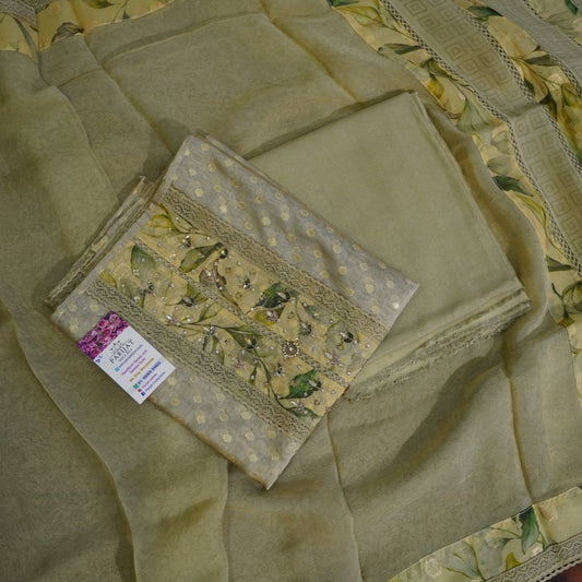 Banarasi silk Salwar Material PC11640