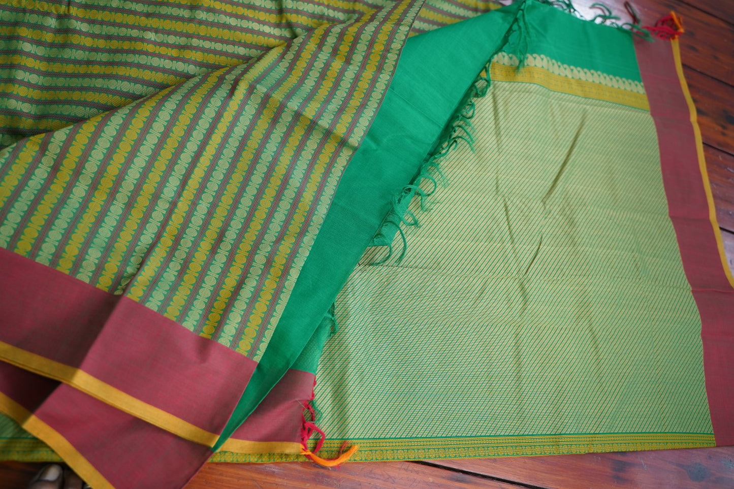 Kanchi handloom Cotton Saree PC17394