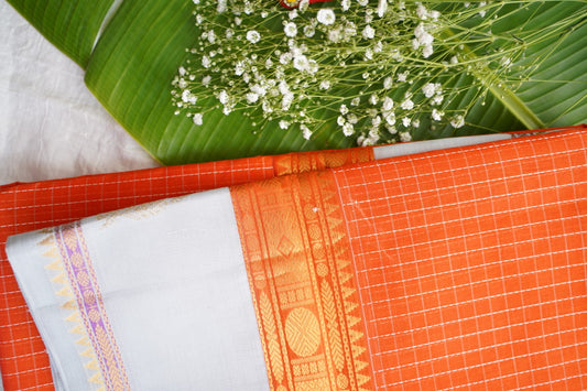 Kanchi Handloom Silk Cotton Saree pc16326