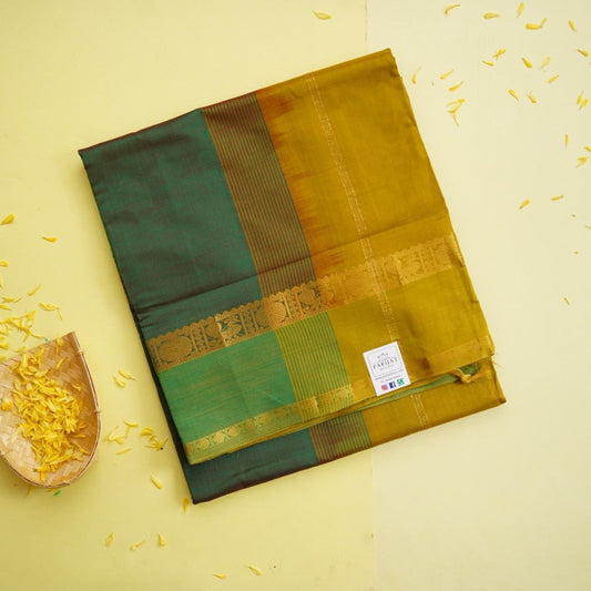 Mandhulir Green  Kanchi Semi Silk Cotton Saree PC11127
