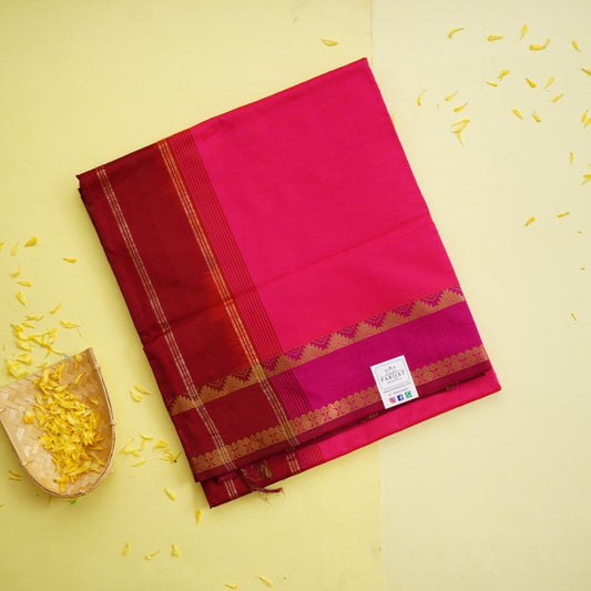 Pink  Kanchi Semi Silk Cotton Saree PC11113