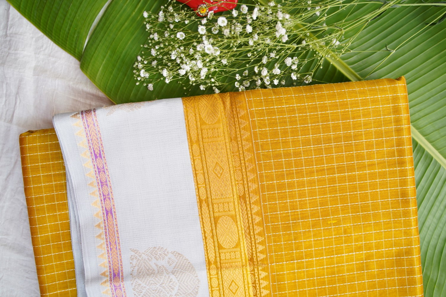 Kanchi Handloom Silk Cotton Saree pc16323