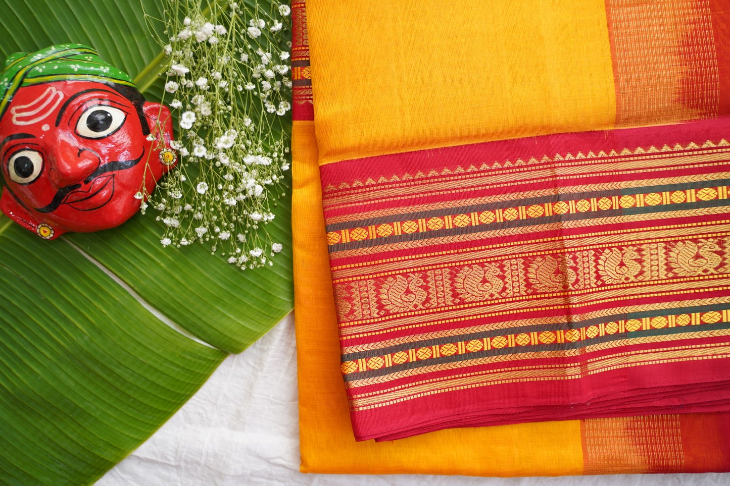 Kanchi Handloom Silk Cotton Saree pc16319