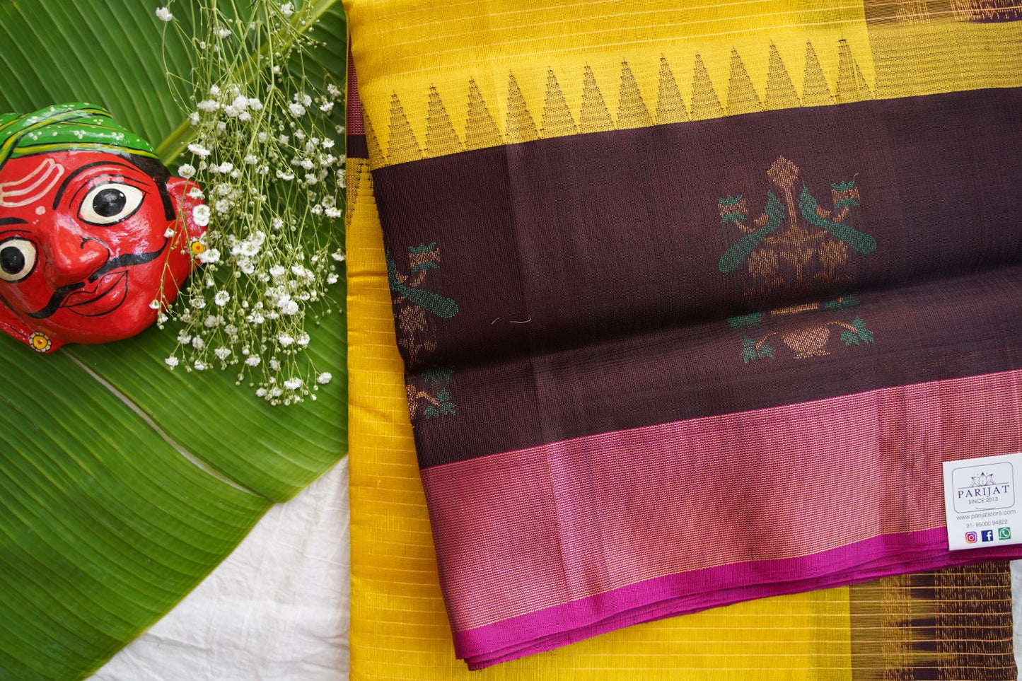 Kanchi Handloom Silk Cotton Saree pc16316