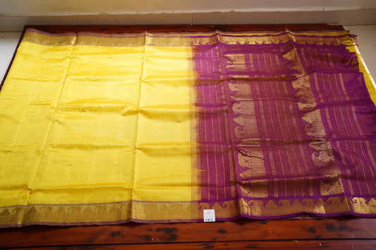 10 Yards Kanchi Handloom Silk Cotton Saree PC11097