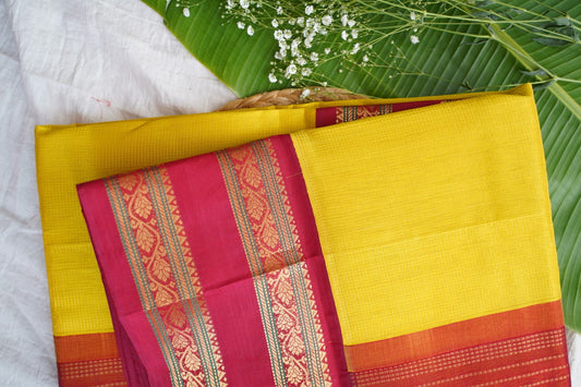 Kanchi Handloom Silk Cotton Saree pc16324