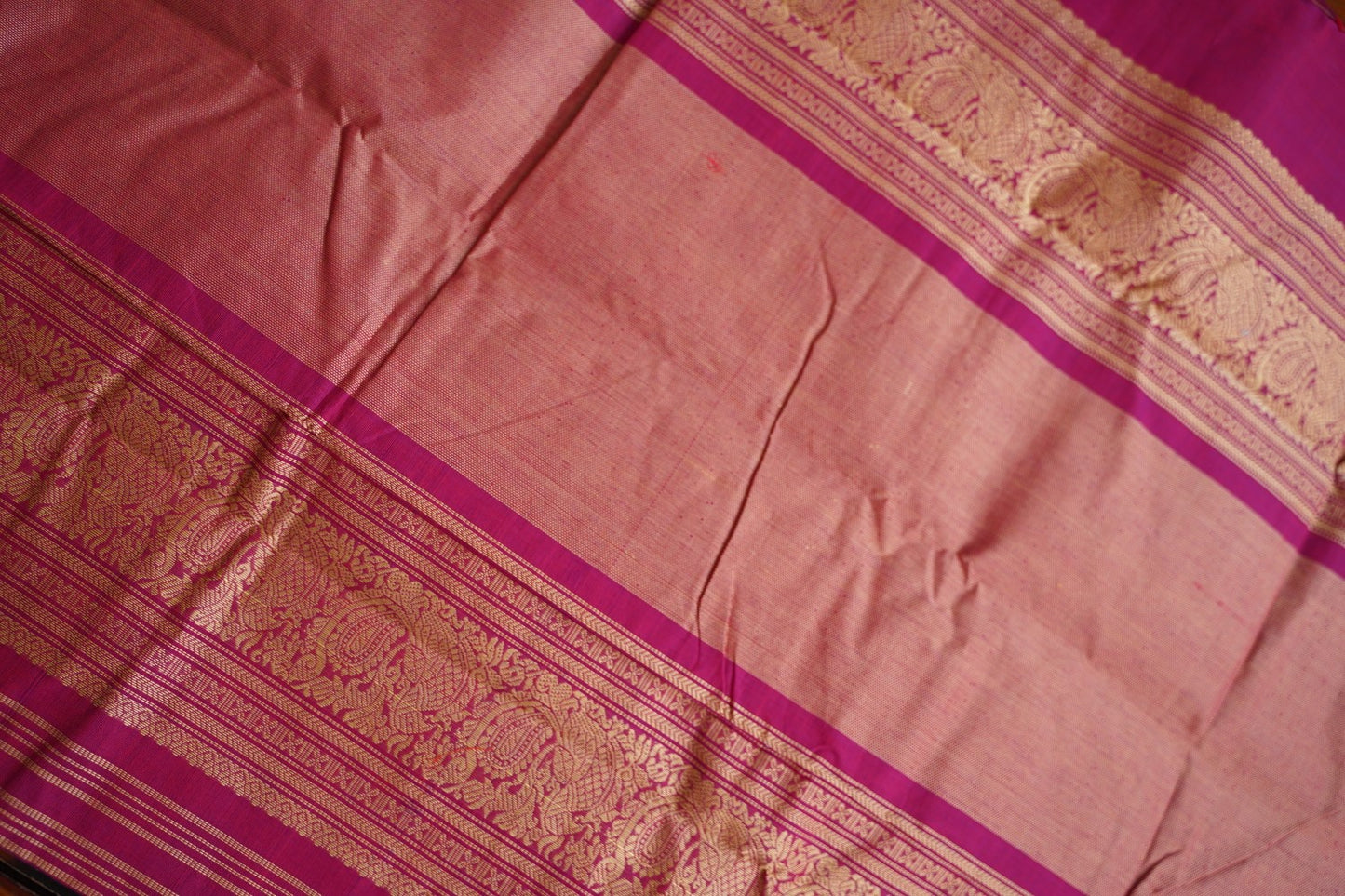 Kanchi handloom Cotton Saree PC17369[magenta]