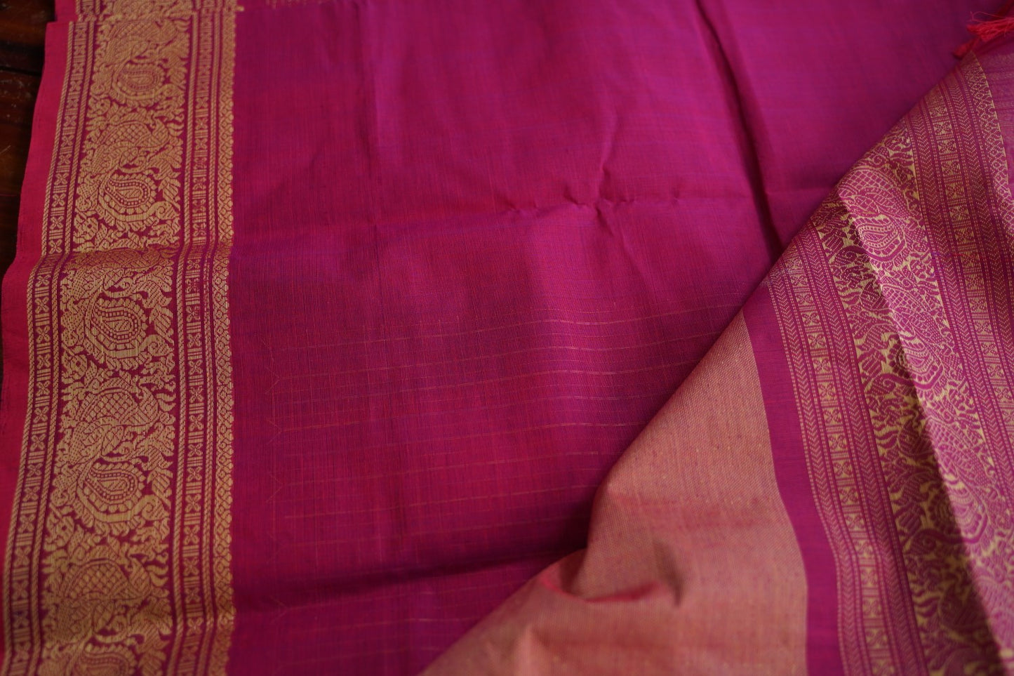 Kanchi handloom Cotton Saree PC17369[magenta]