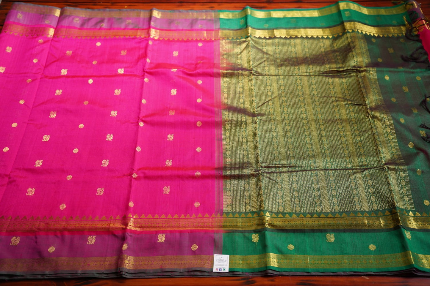 10 yards Kanchi  Handloom Silk Cotton Saree PC11098