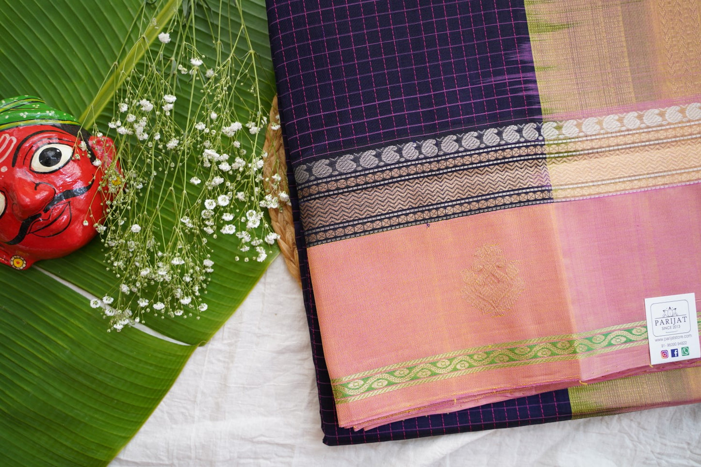 Kanchi Handloom Silk Cotton Saree pc16330