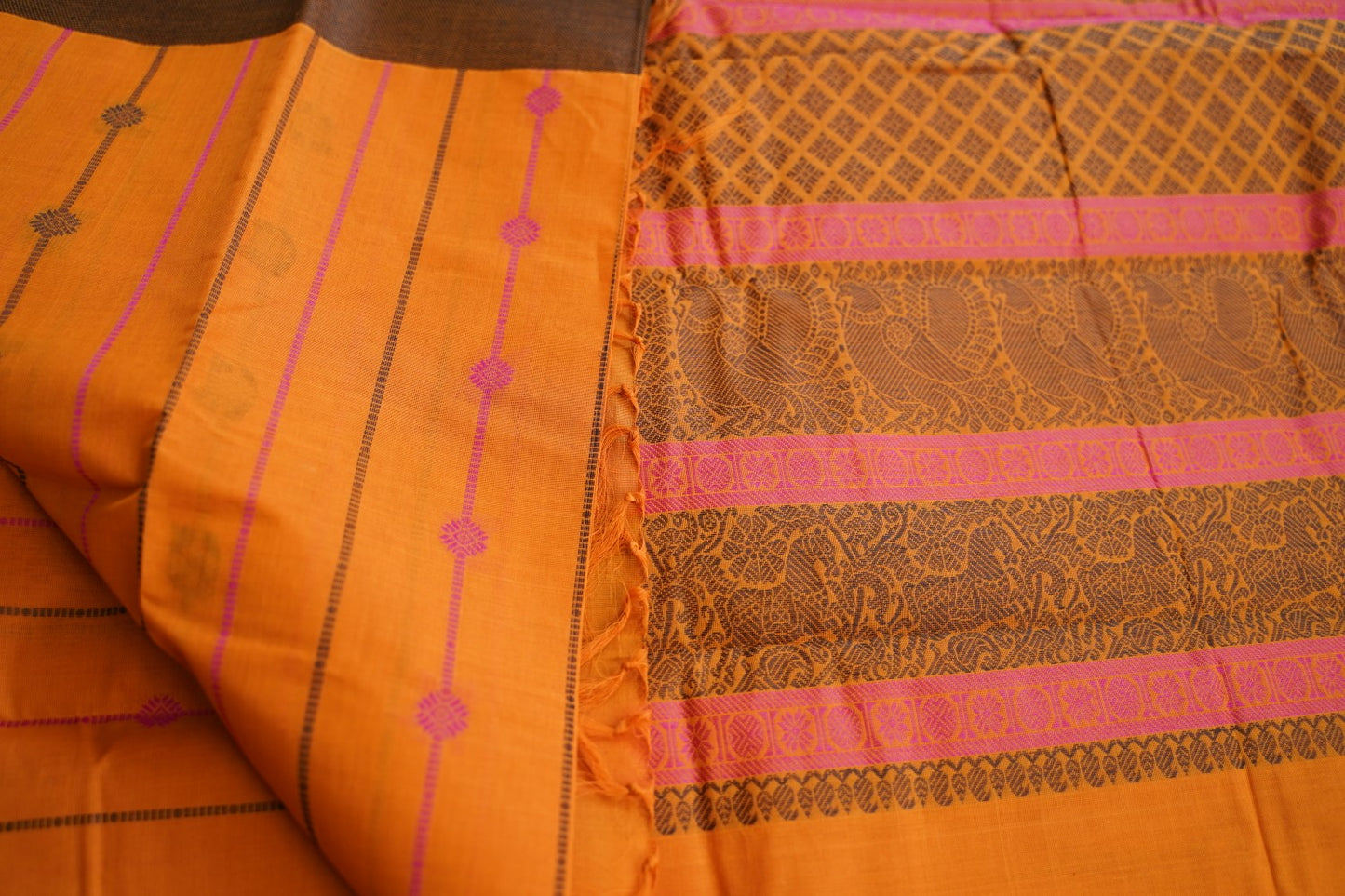 Kanchi handloom Cotton Saree PC17376