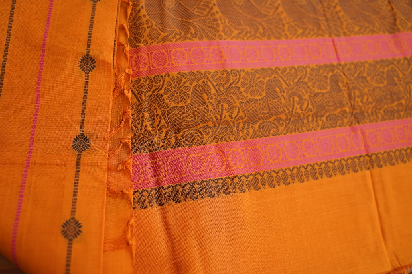 Kanchi handloom Cotton Saree PC17376