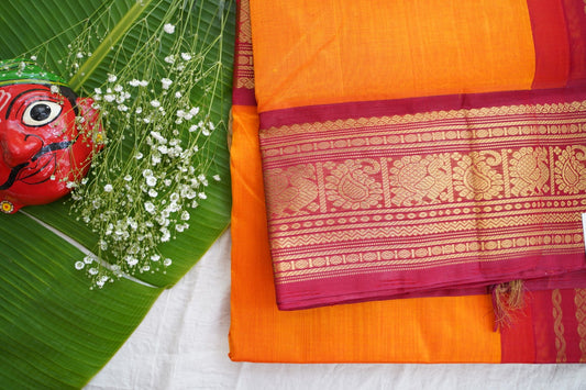 Kanchi Handloom Silk Cotton Saree pc16307