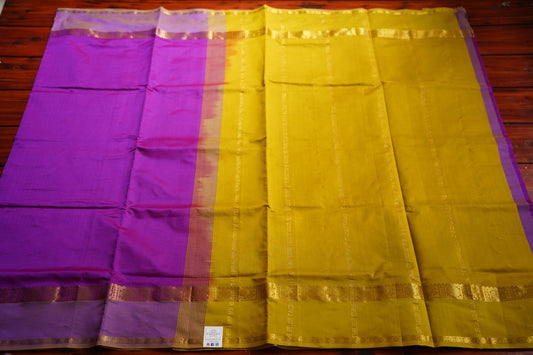 Purple Kanchi Semi Silk Cotton Saree PC11128