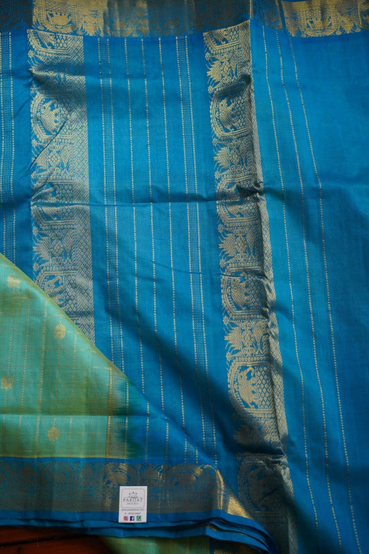 10 Yards Kanchi Handloom Silk Cotton Saree PC11104
