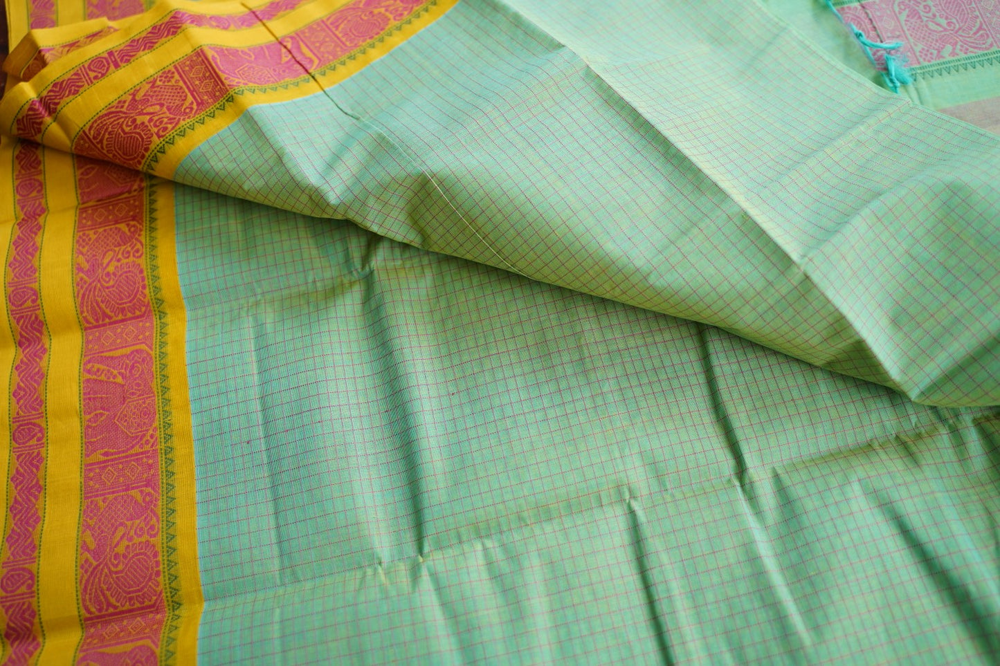 Kanchi handloom Cotton Saree PC17399