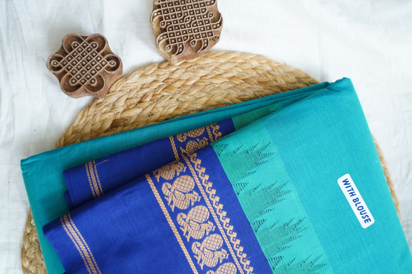 Chettinad handloom Cotton Saree PC14881