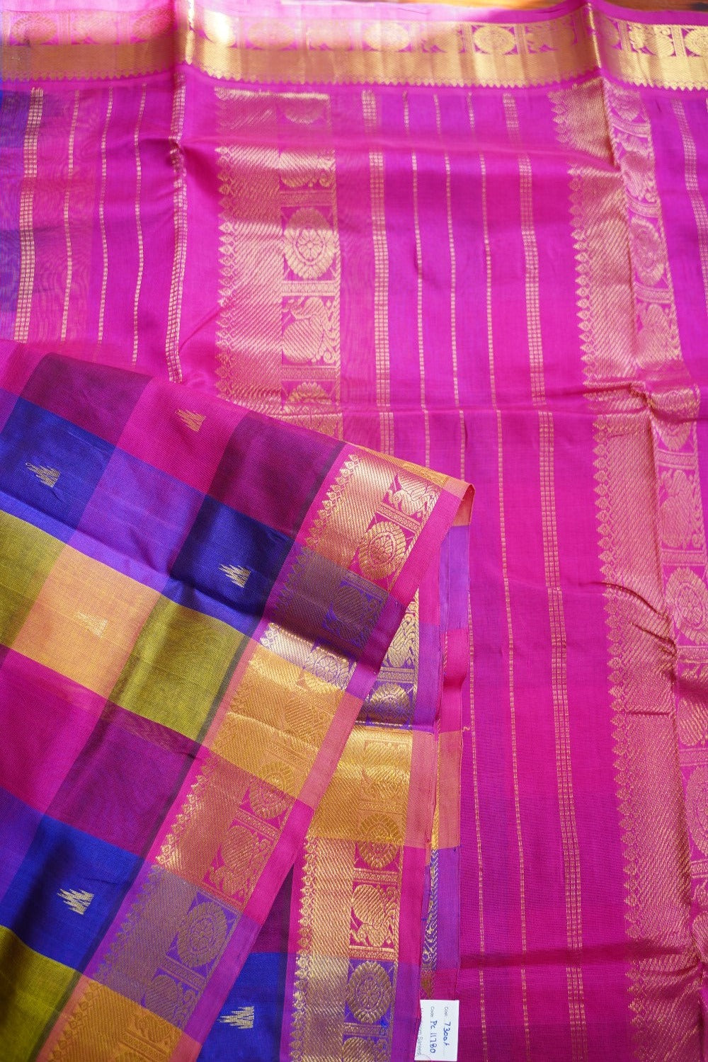 10 yards Kanchi  Handloom Silk Cotton Saree PC11780