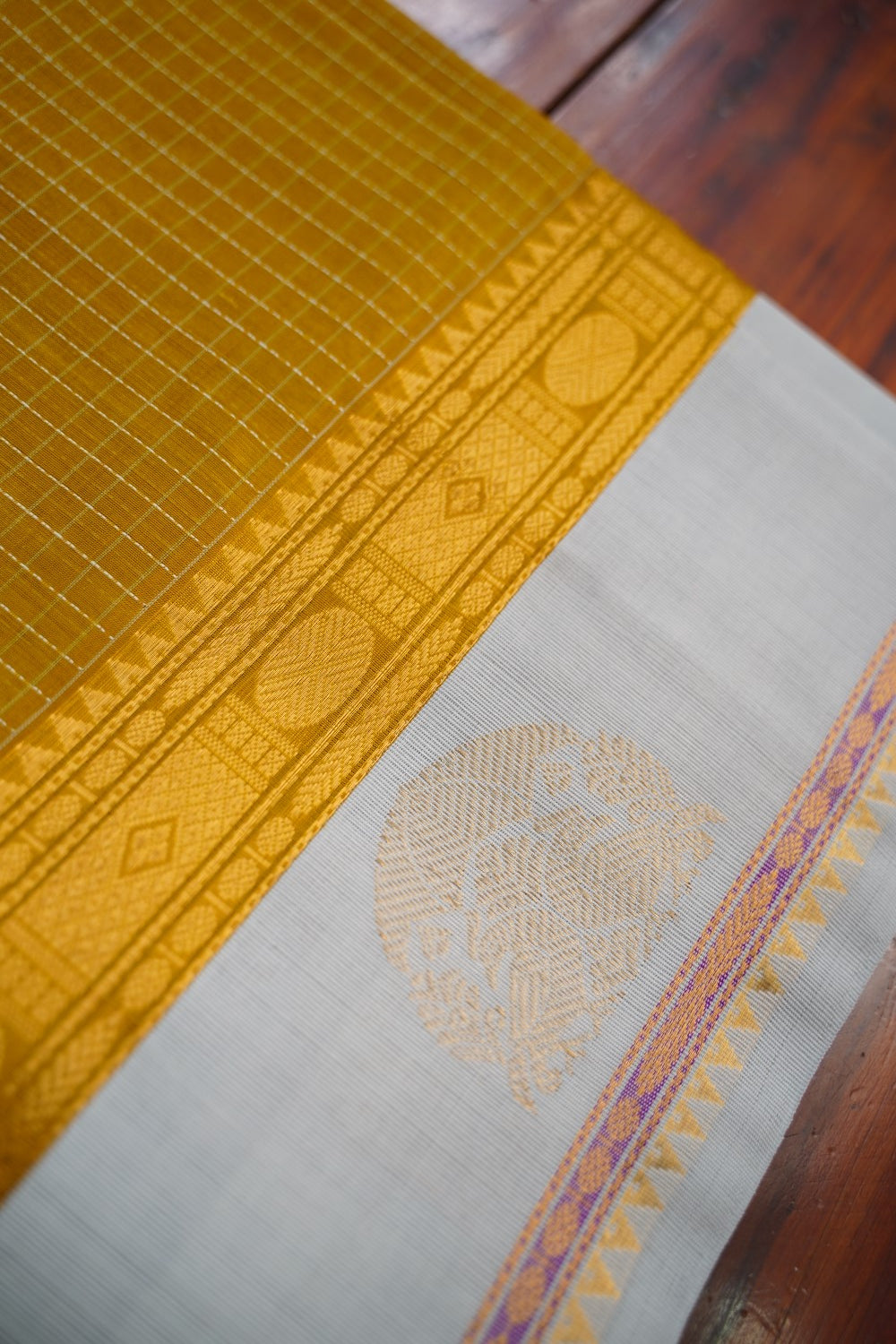 Kanchi Handloom Silk Cotton Saree pc16323