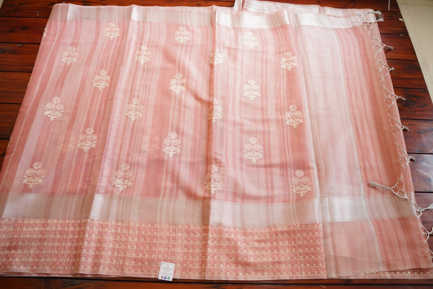 Light pink banarasi silk Saree  PC11753