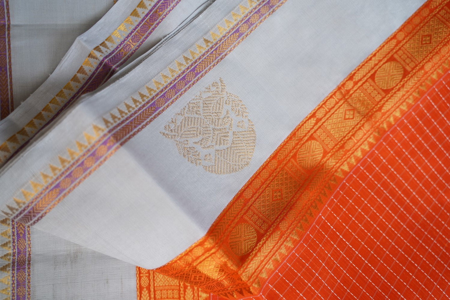 Kanchi Handloom Silk Cotton Saree pc16326