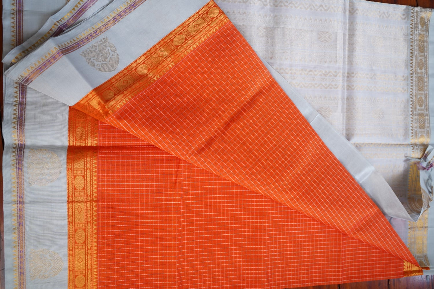 Kanchi Handloom Silk Cotton Saree pc16326