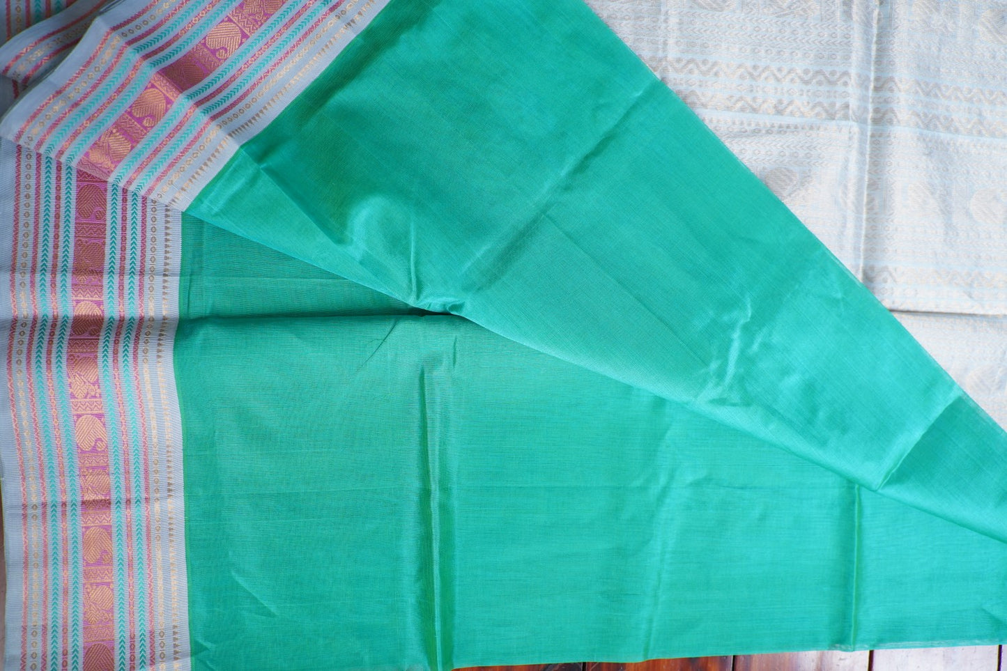 Kanchi Handloom Silk Cotton Saree pc16320