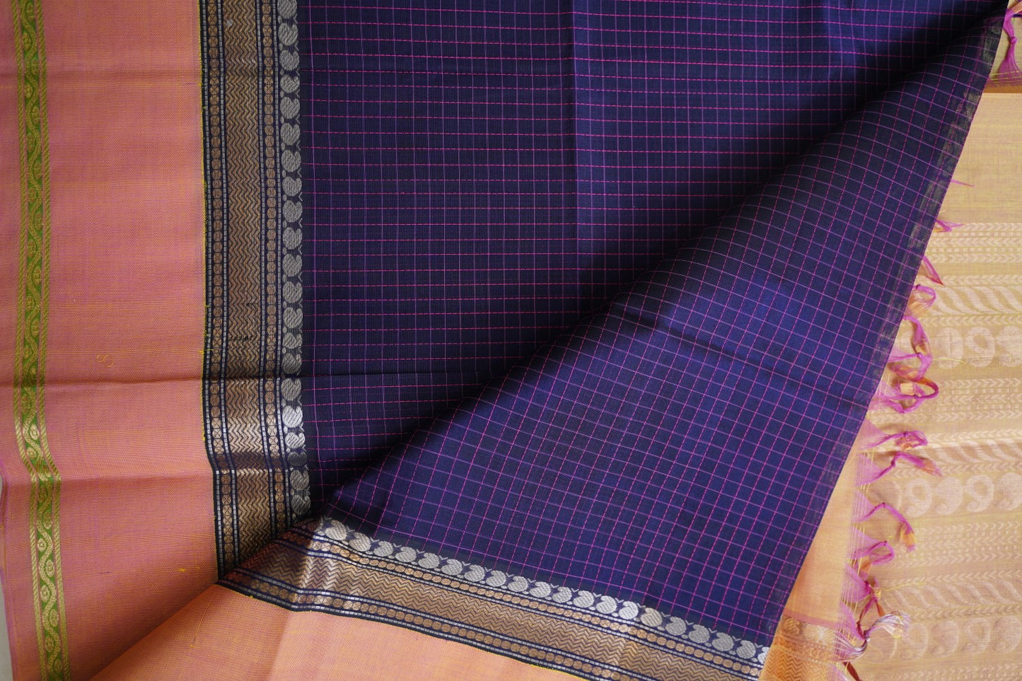 Kanchi Handloom Silk Cotton Saree pc16330
