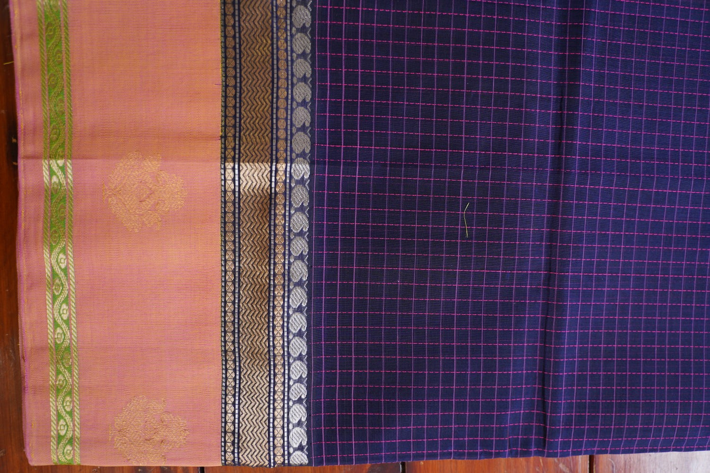 Kanchi Handloom Silk Cotton Saree pc16330