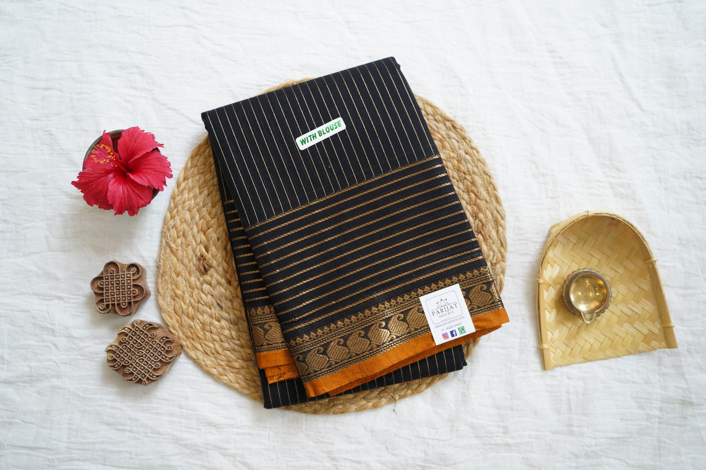 Chettinad handloom Cotton Saree pc16486