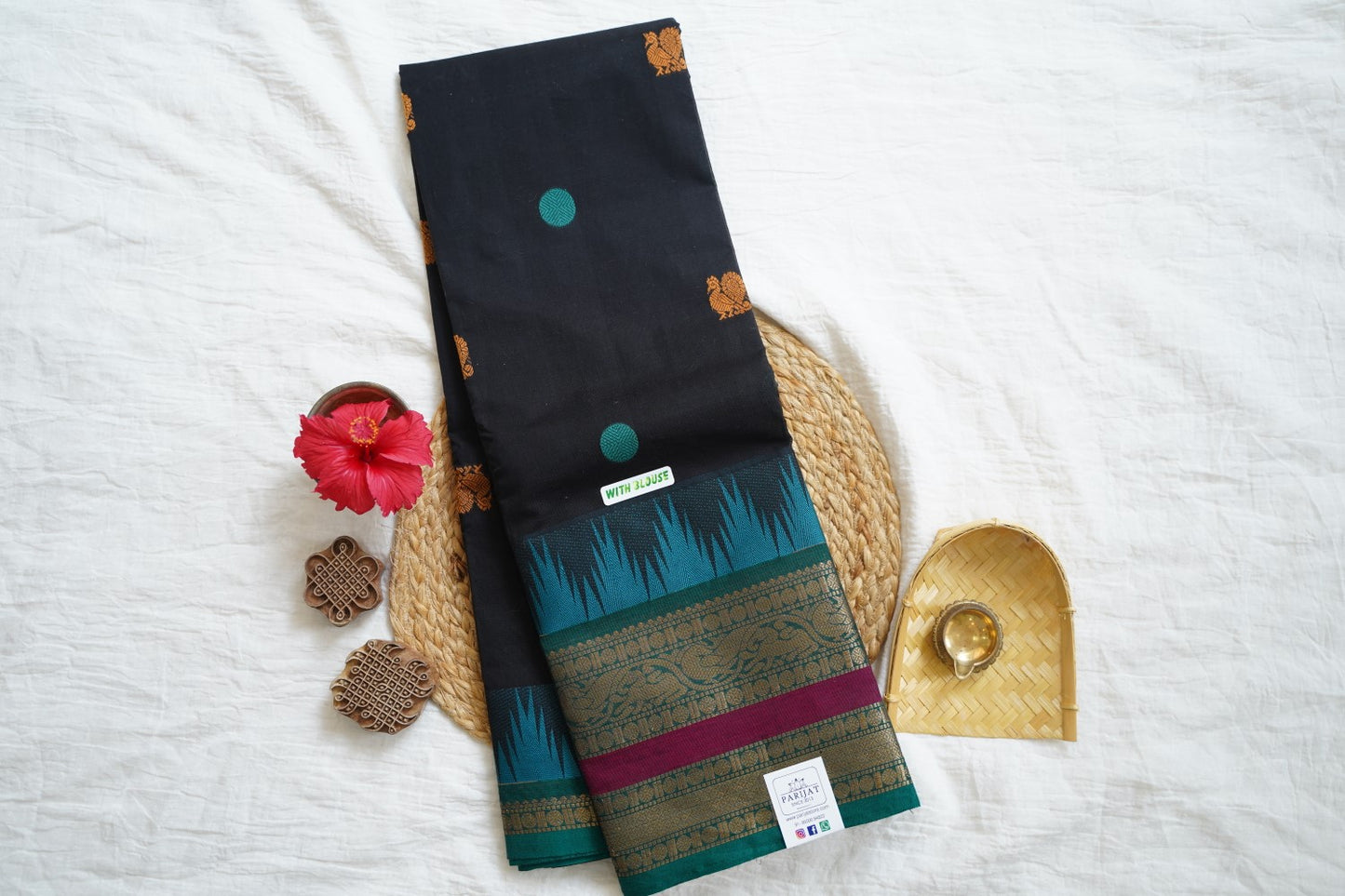 Chettinad handloom Cotton Saree PC16487