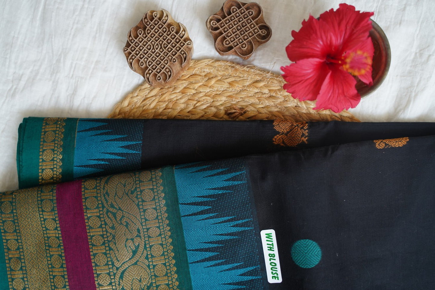 Chettinad handloom Cotton Saree pc16487