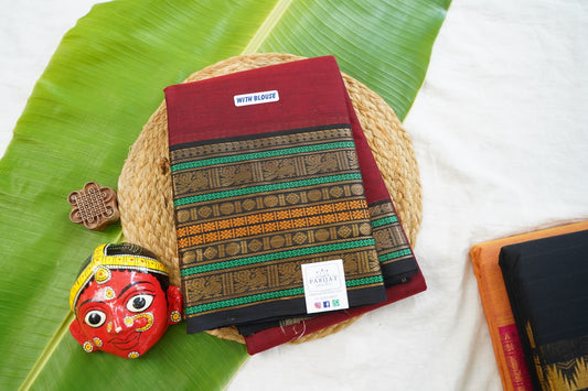 Chettinad handloom Cotton Saree PC17476