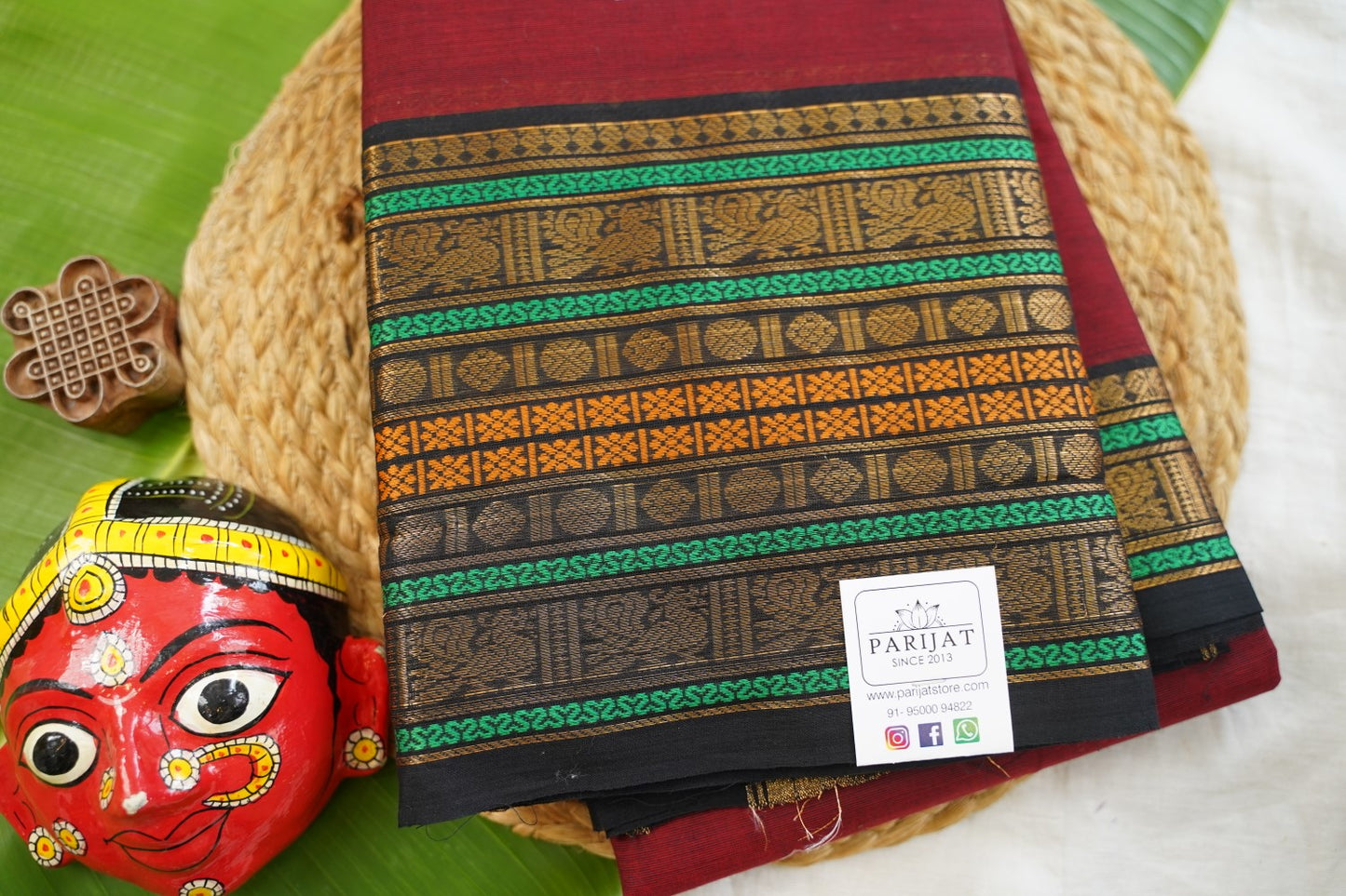 Chettinad handloom Cotton Saree PC17476