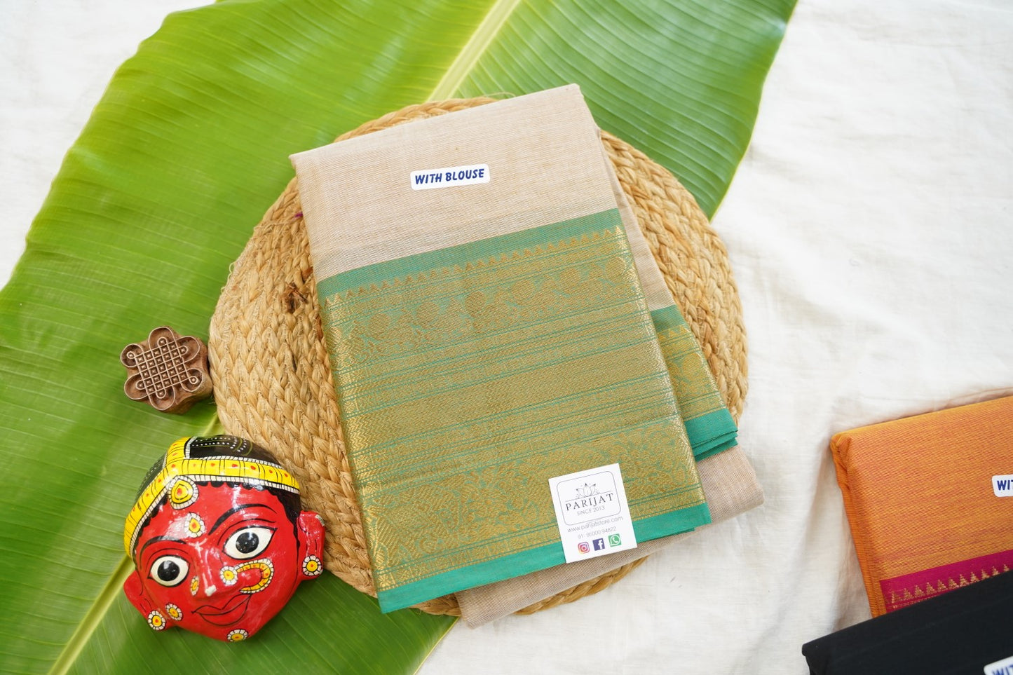 Chettinad handloom Cotton Saree PC17457