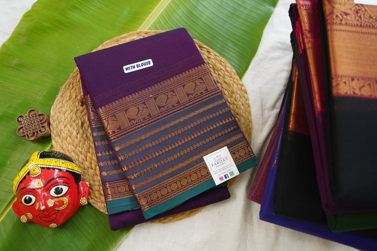 Chettinad handloom Cotton Saree PC17465