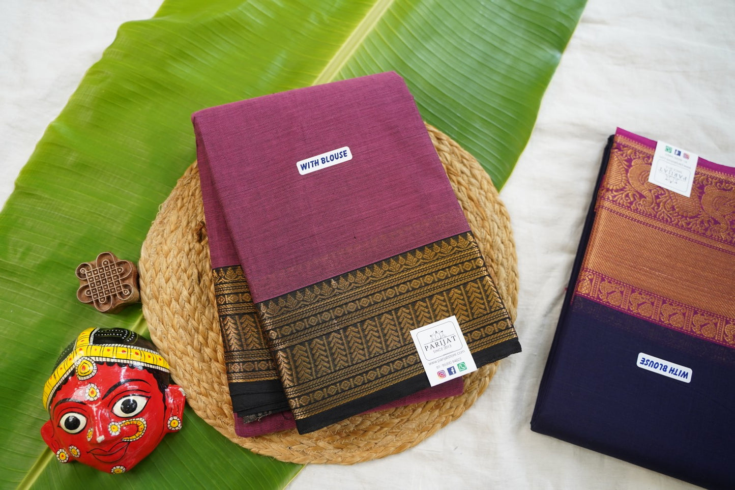 Chettinad handloom Cotton Saree PC17466