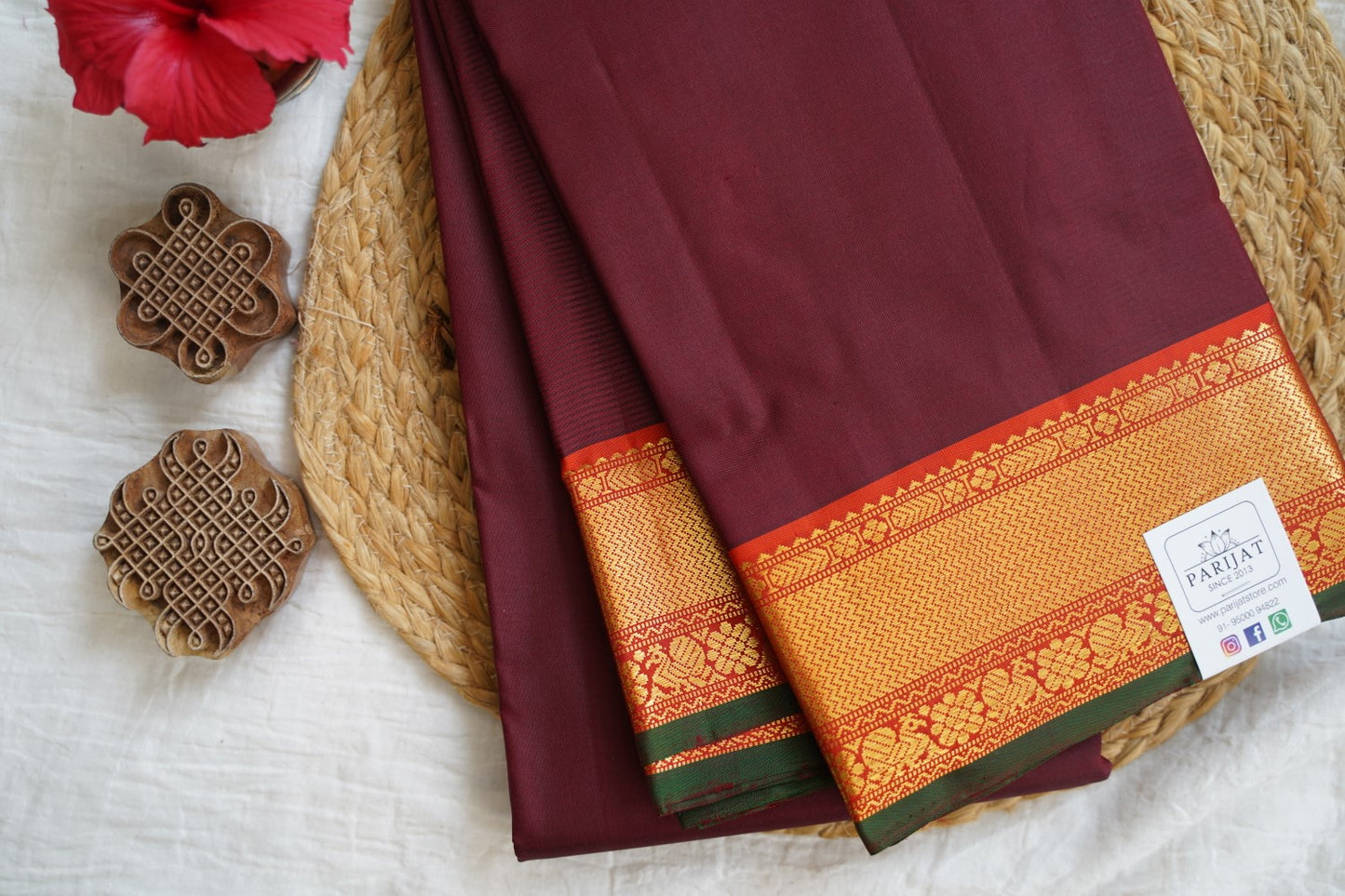 Pure Kanchi Silk Saree Pc16370