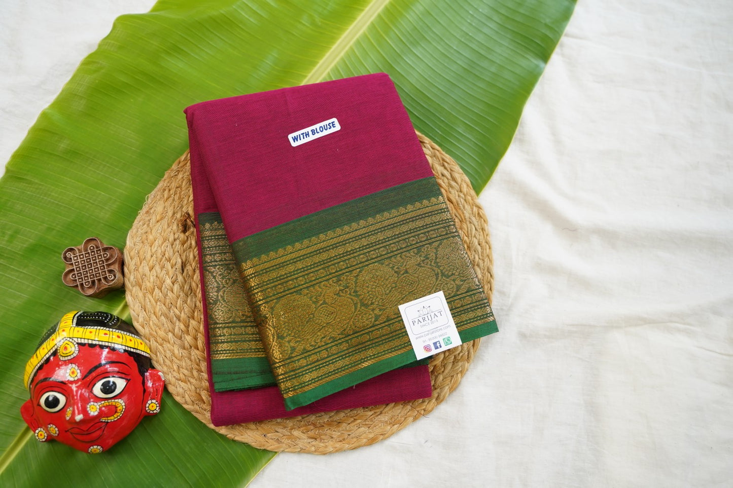 Chettinad handloom Cotton Saree PC17471