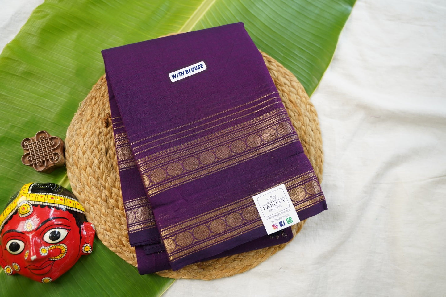 Chettinad handloom Cotton Saree PC17480